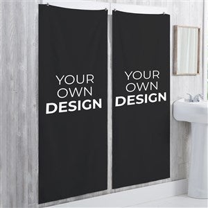 Design Your Own Personalized 30x60 Bath Towel- Black