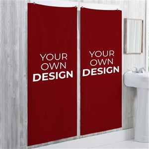 Design Your Own Personalized 30x60 Bath Towel- Burgundy