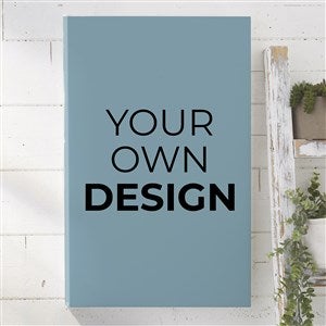 Design Your Own Personalized Vertical 16 x 24 Canvas Print- Slate Blue