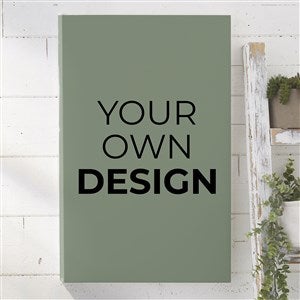 Design Your Own Personalized Vertical 16 x 24 Canvas Print- Sage Green
