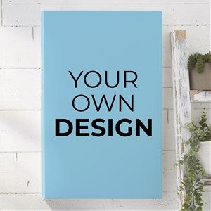 Design Your Own Personalized Vertical 16 x 24 Canvas Print- Baby Blue