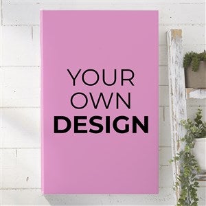Design Your Own Personalized Vertical 16 x 24 Canvas Print- Pastel Pink