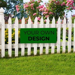 Design Your Own Personalized Small Banner - Green