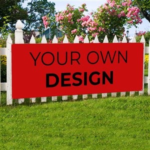 Design Your Own Personalized Large Banner - Red