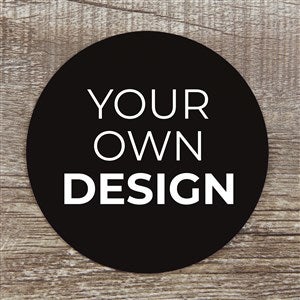 Design Your Own Personalized Paper Coasters- Black - 12 Coasters