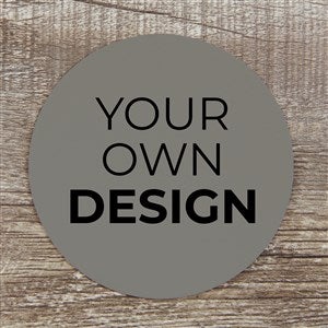 Design Your Own Personalized Paper Coasters- Grey - 12 Coasters