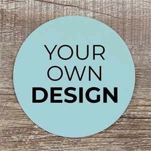 Design Your Own Personalized Paper Coasters- Baby Blue - 12 Coasters