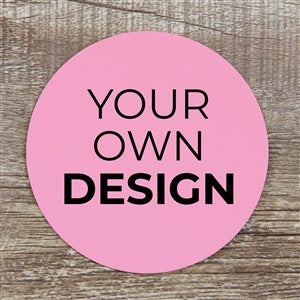 Design Your Own Personalized Paper Coasters- Pastel Pink - 12 Coasters