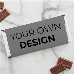 Design Your Own Personalized Candy Bar Wrappers- Grey - Set of 12