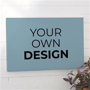 Design Your Own Personalized Horizontal 12 x 18 Canvas Print- Slate Blue