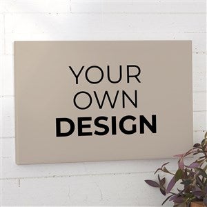 Design Your Own Personalized Horizontal 16 x 24 Canvas Print- Tan