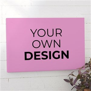 Design Your Own Personalized Horizontal 16 x 24 Canvas Print- Pastel Pink