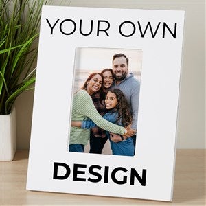 Design Your Own Personalized Vertical Picture Frame - White