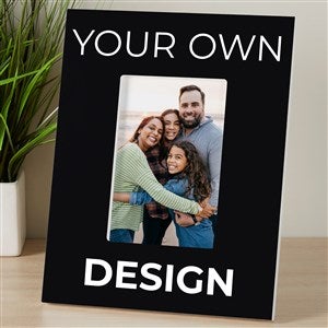 Design Your Own Personalized Vertical Picture Frame - Black