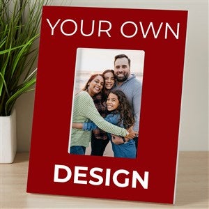 Design Your Own Personalized Vertical Picture Frame - Brown
