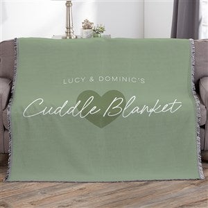 Snuggle Together Personalized 56x60 Woven Throw