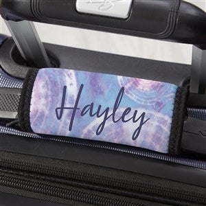Pastel Tie Dye Personalized Luggage Handle Wrap