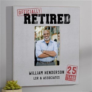 Retirement Personalized Frame - 5x7 Wall Vertical