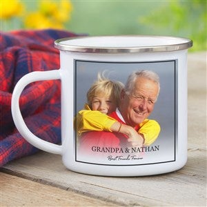 Photo Message For Him Personalized Enamel Mug - Small
