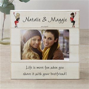 Best Friends philoSophie's® Personalized Shiplap Picture Frame-4x6 Horizonal
