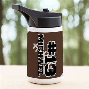Football Personalized Vacuum Insulated 14oz Water Bottle
