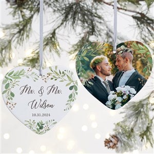 Mx. Title Personalized Wedding Ornament - 2 Sided Matte