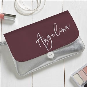Trendy Script Personalized Wristlet