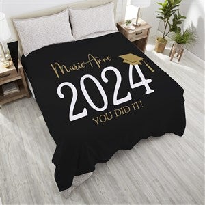 Classic Graduation Personalized 90x108 Plush King Fleece Blanket
