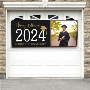 Classic Graduation Personalized Photo Banner - 30x72