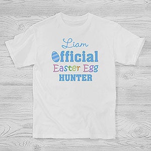 Personalized Kids Easter T-Shirt - Easter Egg Hunter