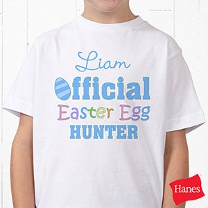 Official Egg Hunter Personalized Hanes® Youth T-Shirt