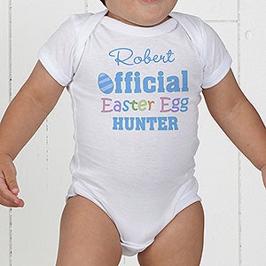 Official Egg Hunter Personalized Baby Bodysuit