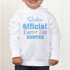 Official Egg Hunter Personalized Toddler Hooded Sweatshirt
