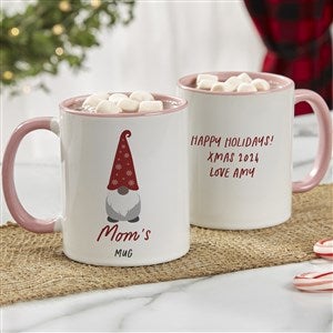 Gnome Personalized Coffee Mug 11oz Pink