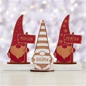 Personalized Wooden Christmas Gnomes - 34452