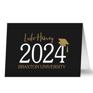 Classic Graduation Personalized Graduation Greeting Card Signature