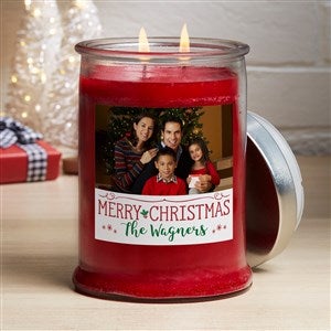 Holiday Phrases Personalized Cinnamon Candle Jar-34518-C