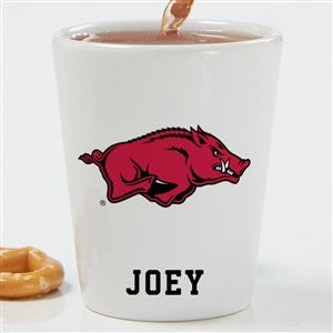 NCAA Arkansas Razorbacks Personalized Shot Glass