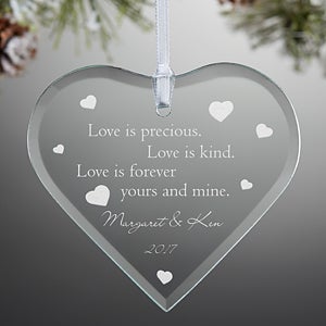 Love is Precious Personalized Keepsake