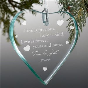 Love is Precious Personalized Premium Ornament