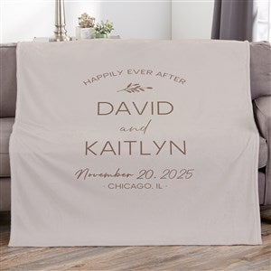 Natural Love Personalized Wedding 60x80 Plush Fleece Blanket