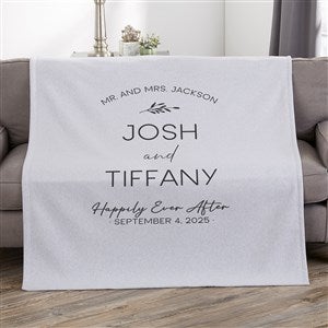 Natural Love Personalized Wedding 50x60 Sweatshirt Blanket