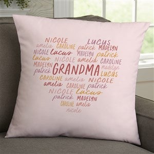 Grateful Heart Personalized 18x18 Throw Pillow