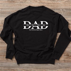 Our Dad Personalized Hanes Adult ComfortWash Sweatshirt