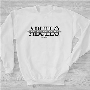 Our Dad Personalized Hanes Adult Crewneck Sweatshirt