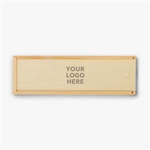 Personalized Logo Jumbling Tower Game with Wood Case - 34795