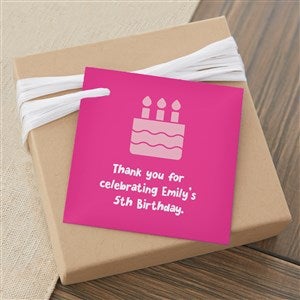 Choose Your Icon Personalized Birthday Gift Tags  - 1 set of 20