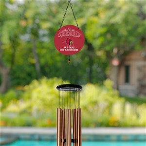 NCAA Louisville Cardinals Personalized Wind Chimes