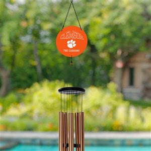 NCAA Clemson Tigers Personalized Wind Chimes