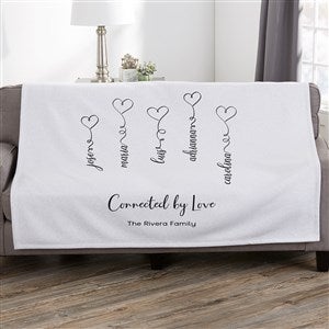 Connected By Love Personalized 50x60 Sweatshirt Blanket